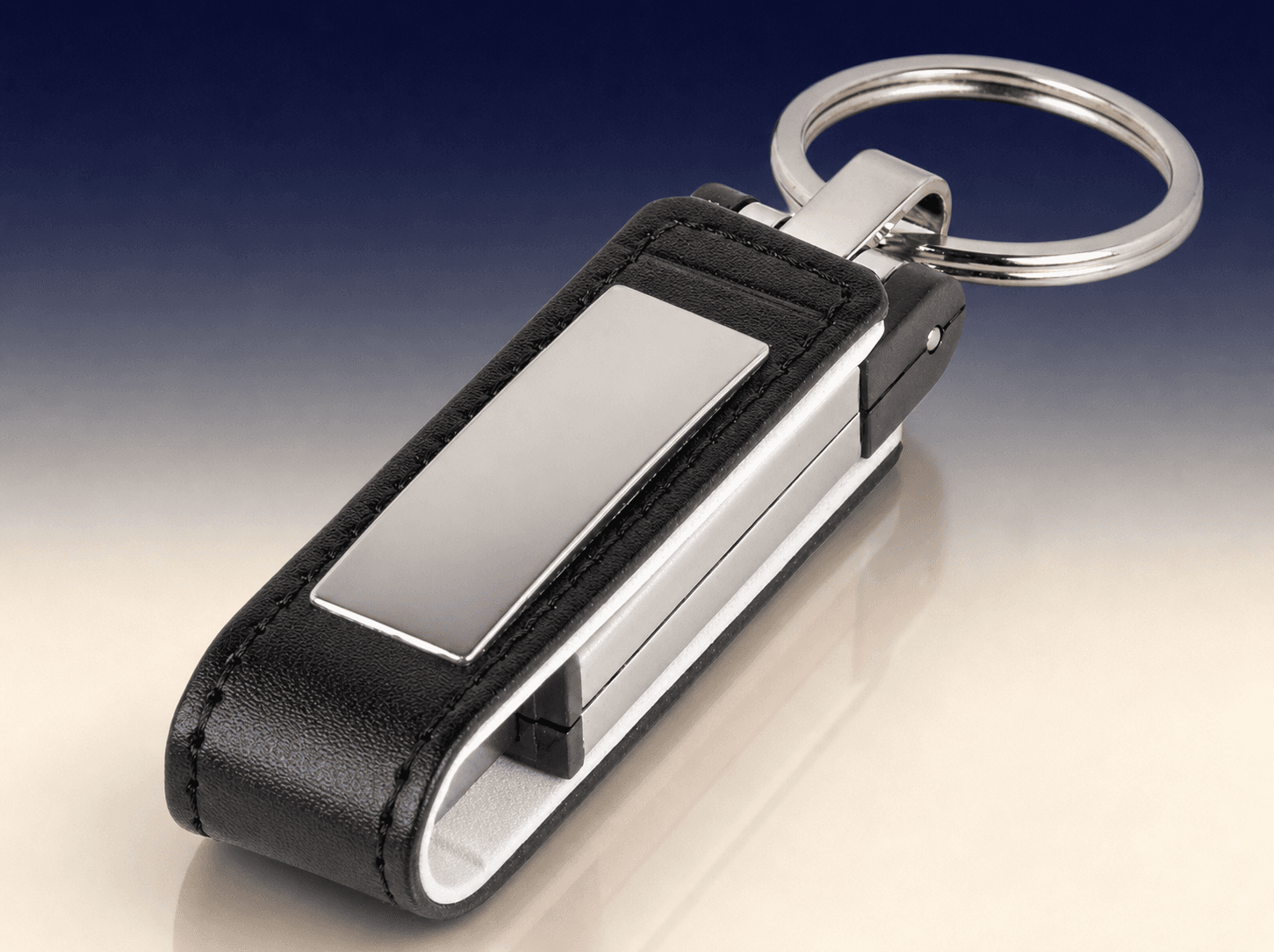 Leather USB Keyring